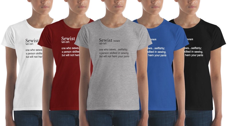 Definition of a Sewist Ladies Fit T-Shirt image 0