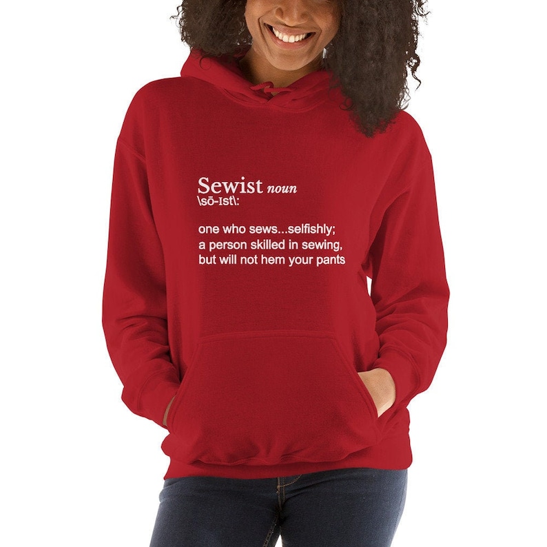 Definition of a Sewist Unisex Hoodie Red