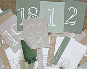 NIV Names of Jesus Advent Cards (Printable) - in the New International Version (NIV)