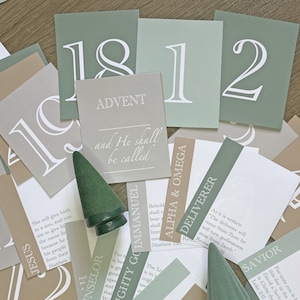 NIV Namen von Jesus Adventskarten (druckbar) - in der neuen internationalen Version (NIV)