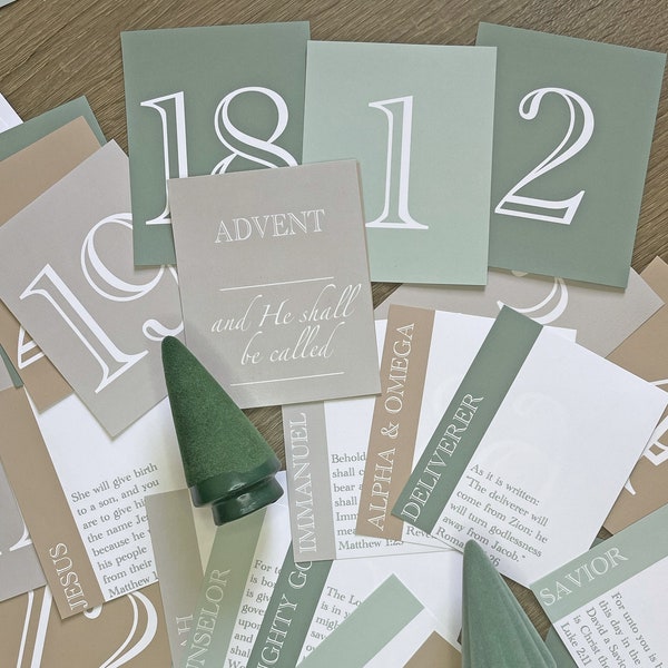 NIV Names of Jesus Advent Cards (Printable) - in the New International Version (NIV)