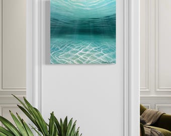 In the Depths - Coastal Fine Art Ocean Oil Painting Home Decor