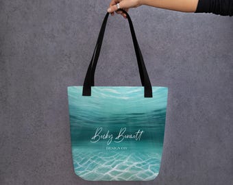 In the Depths Tote Bag by Hawaii Artist Becky Bennett Psalm 139 Under the Sea