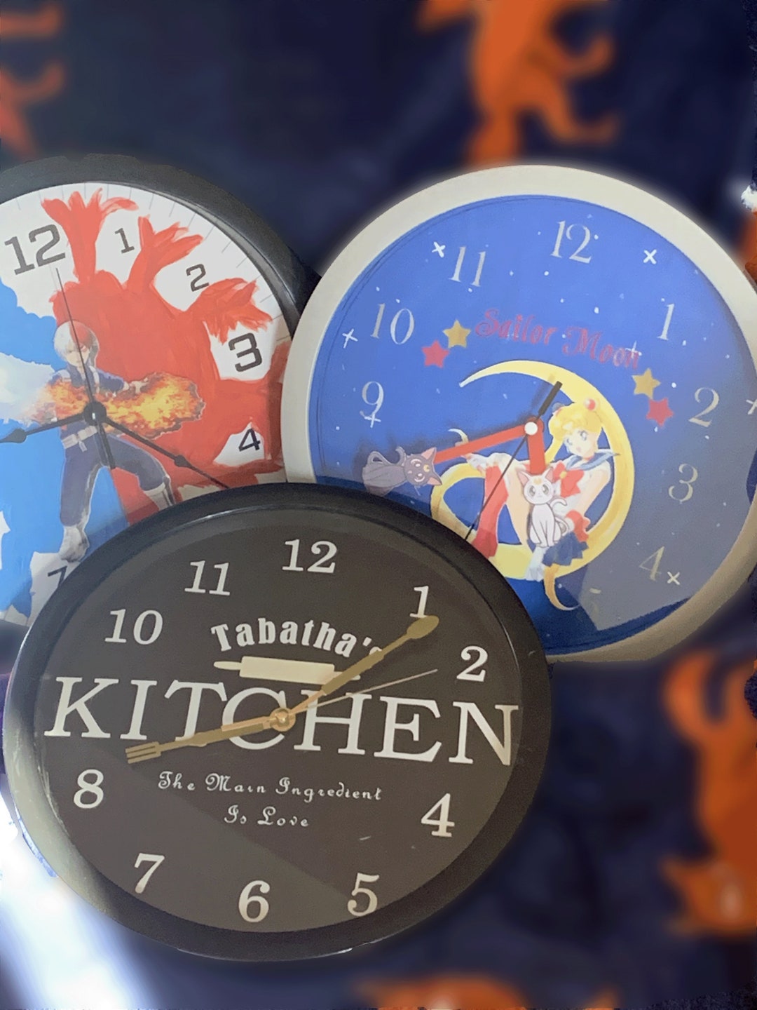Custom Anime Clocks Custom Clock Custom Wall Clock Custom Image Clock
