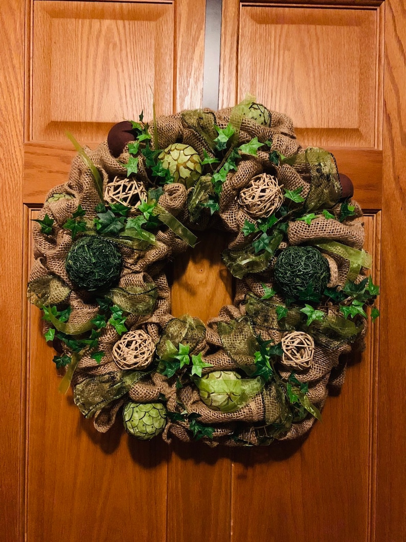 Beautiful Burlap Wreath