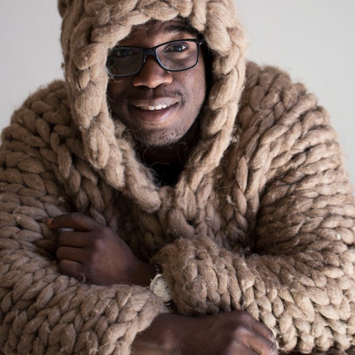 Big wool hoodie Clearance