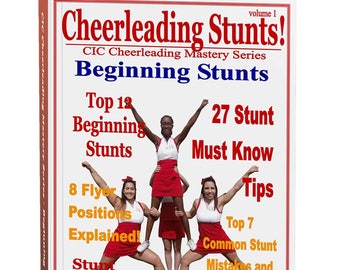 Cheerleading Beginning Stunts Ebook, Cheerleading Coach, Cheer Mom, Cheer Coach, Cheerleading Gift, Cheerleader Gift, Cheerleading Bow