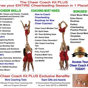 How to Coach Cheerleader - KOMPLETTEs Cheerleader-Coach-Programm - Cheerleader-Coach, Cheer Coach, Cheerleader-Chants, Cheer Coach Kit