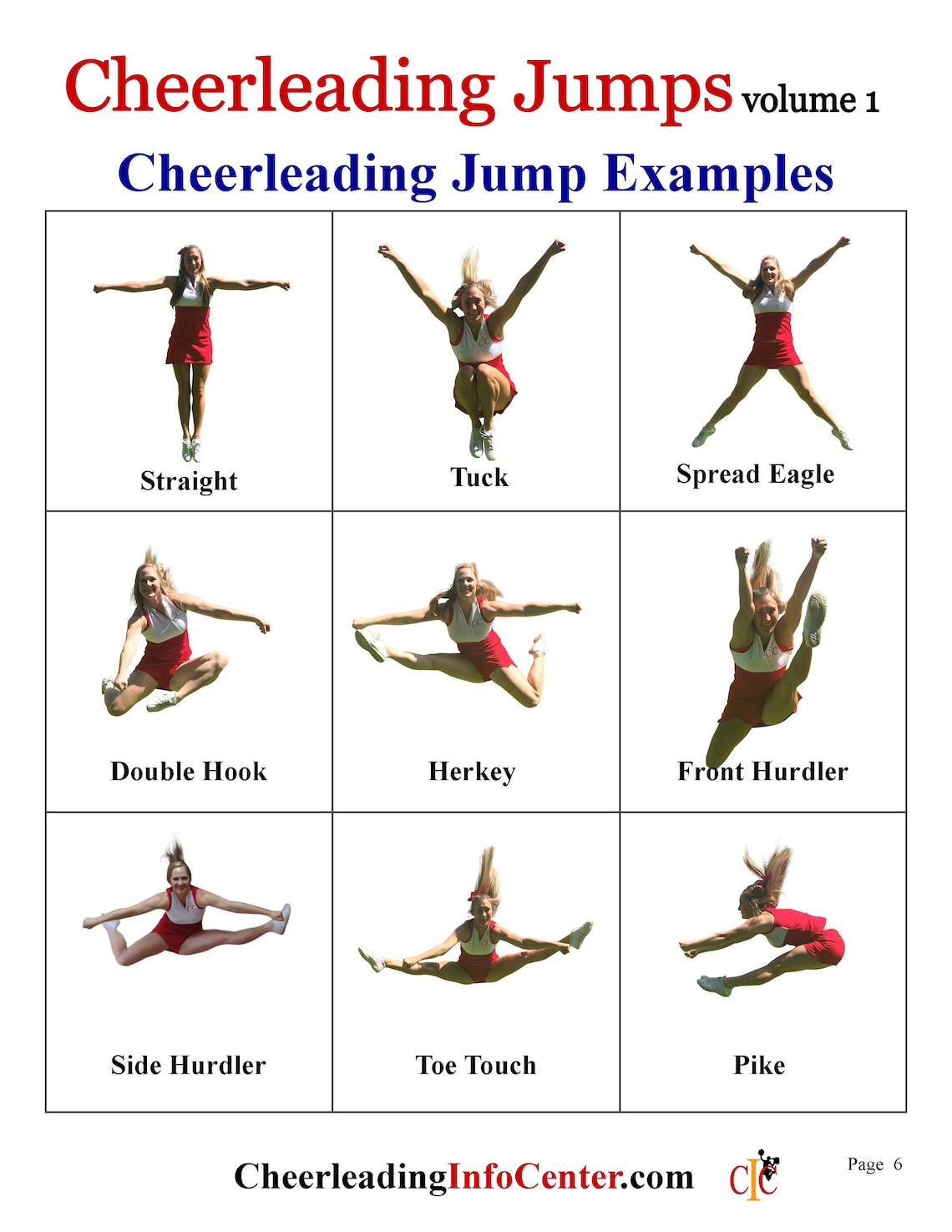 Cheerleading Jumps Ebook Cheerleading Coach Cheerleading Etsy