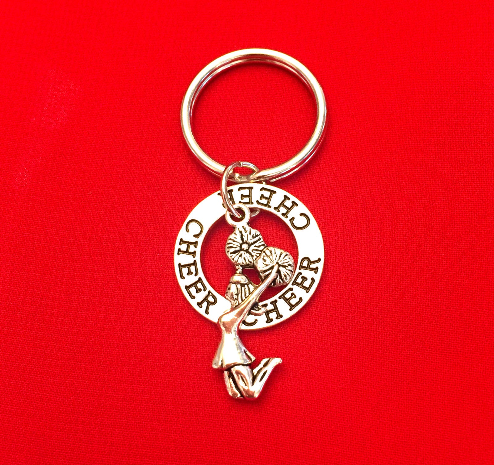 Cheerleader Key Chain, Cheerleading Keychain, Cheerleading Gift
