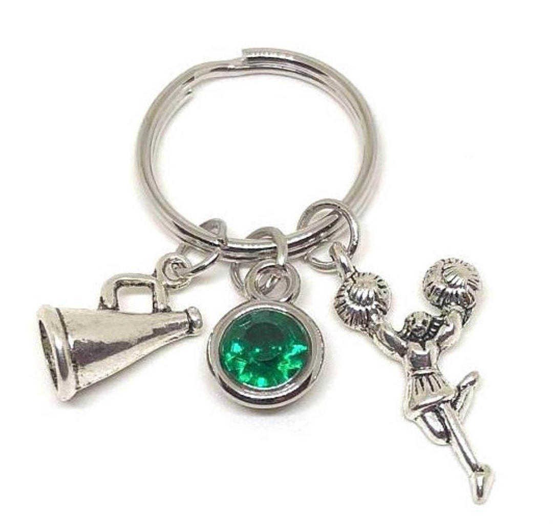 Cheerleader Key Chain CUSTOMIZED, Cheerleading Keychain, Cheerleading ...