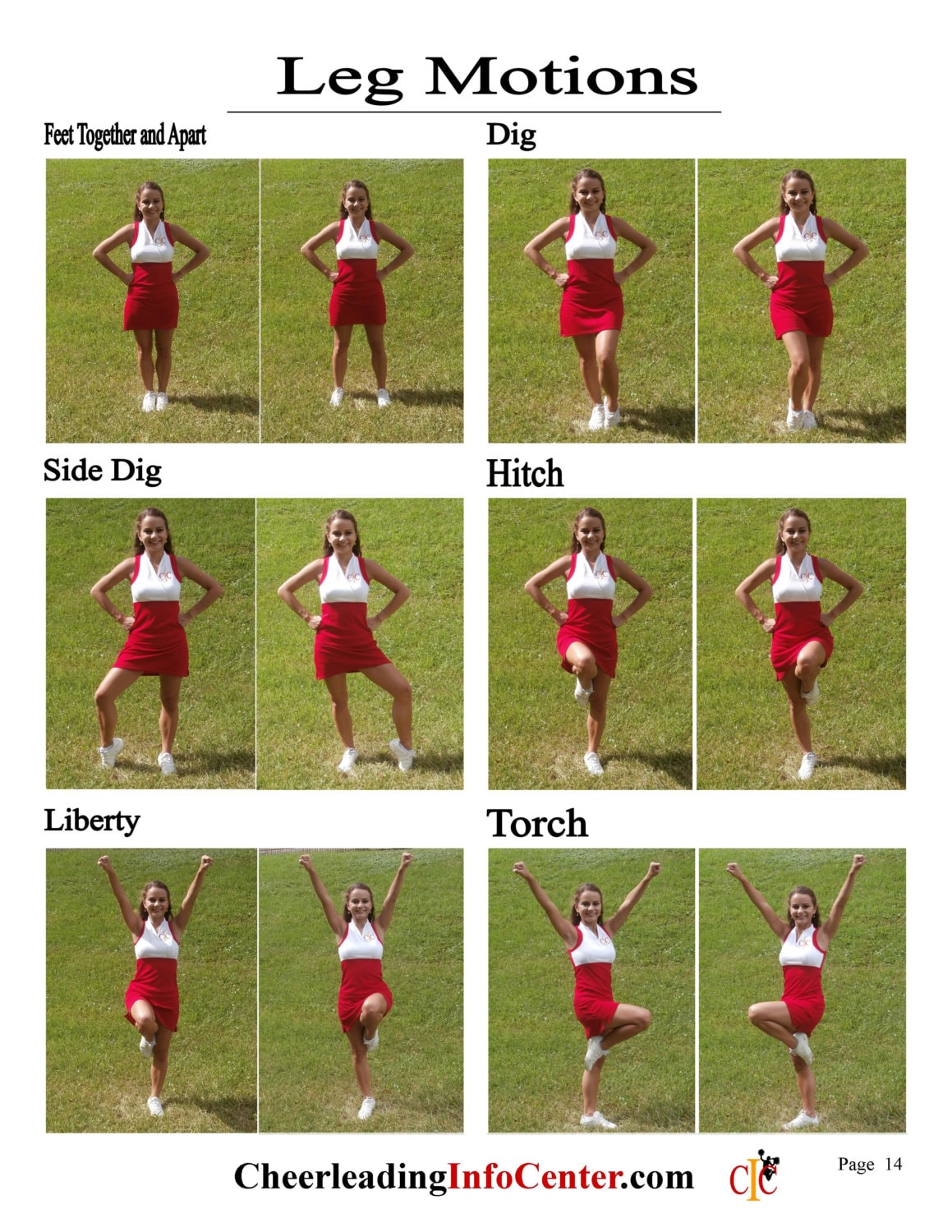 Cheer Arm Chart