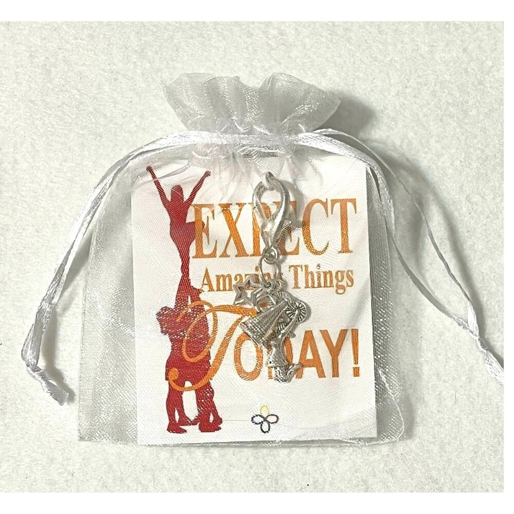 Cheerleader Cheerleading Zipper Pull Silver Cheerleading Etsy