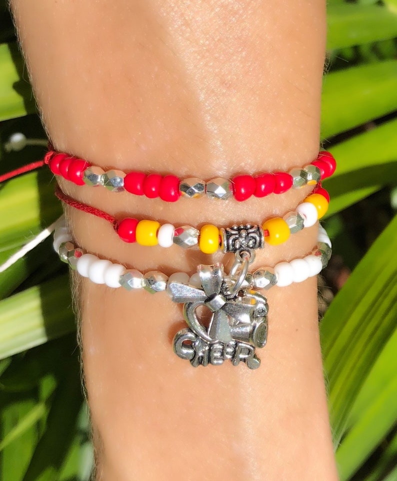 Custom CHEERLEADING FRIENDSHIP Bracelets 11 COLORS Create Etsy