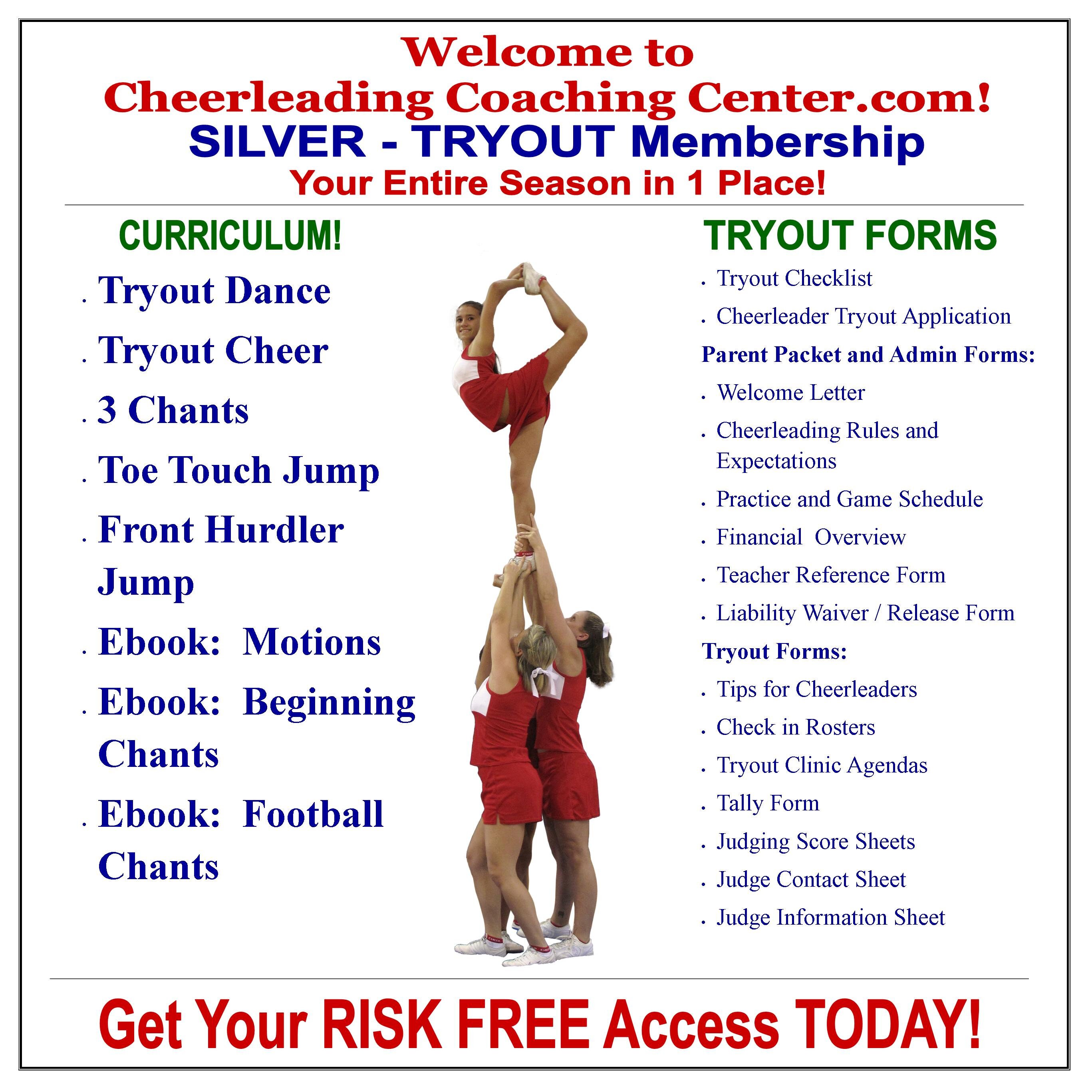 How To Coach Cheerleading How To Run Cheerleading Tryouts COMPLETE KIT 