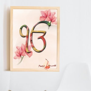 Bunte Ek Onkar in Punjabi I Printable Poster I Punjabi Wohndekor I Sikhi Wandkunst I Punjabi Geschenk I Sikh Religiöses Symbol I Sikhismus