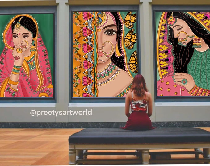 Indian Royal Lady Art 