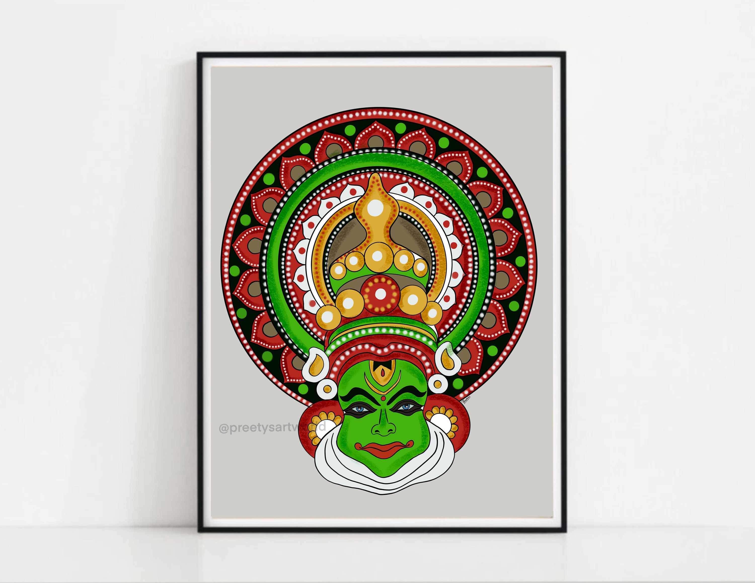 Kathakali print deals kurti