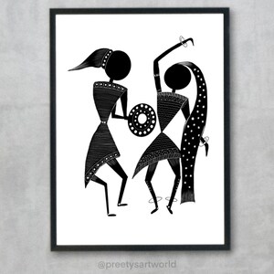 dancing warli figures