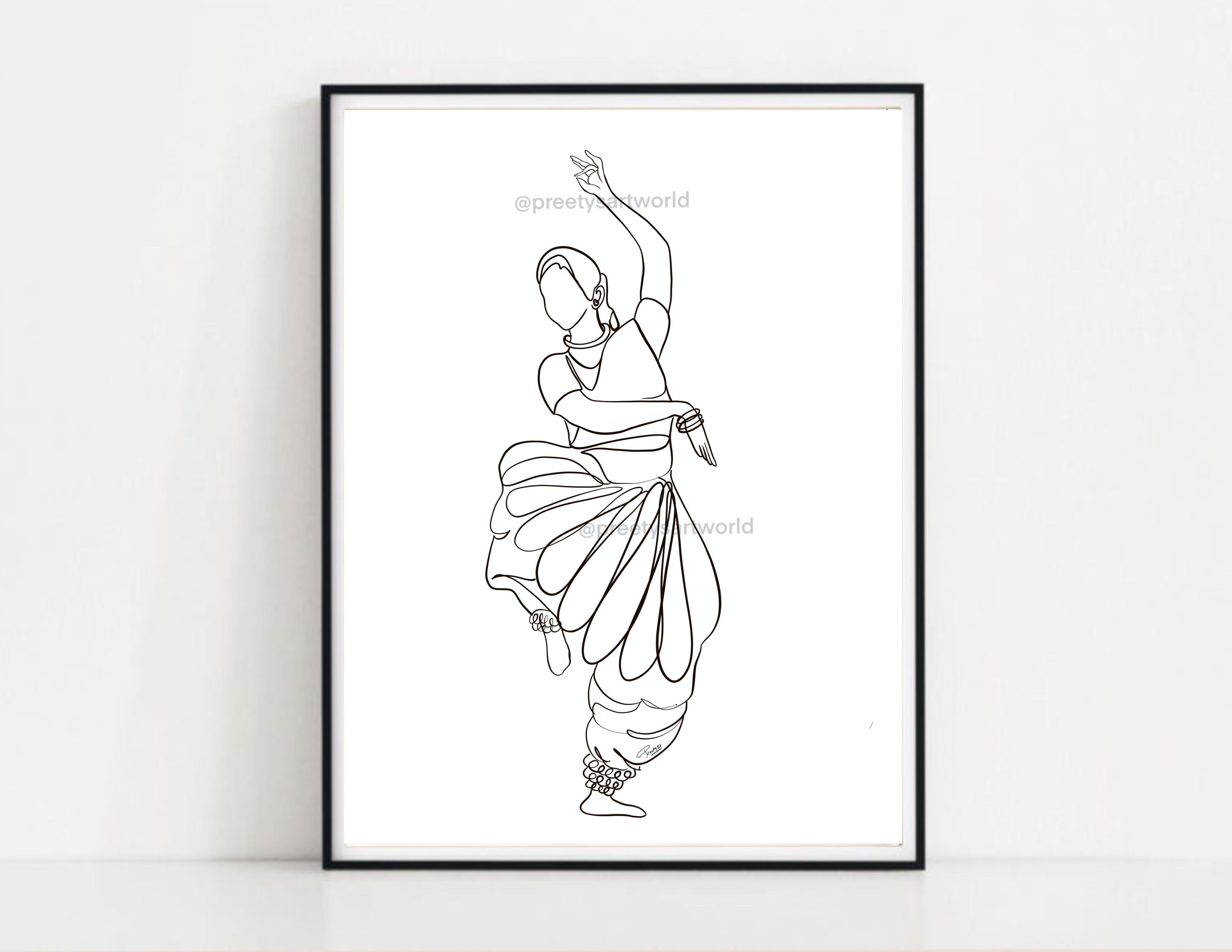 Indian classical dance sketch hires stock photography and images  Alamy