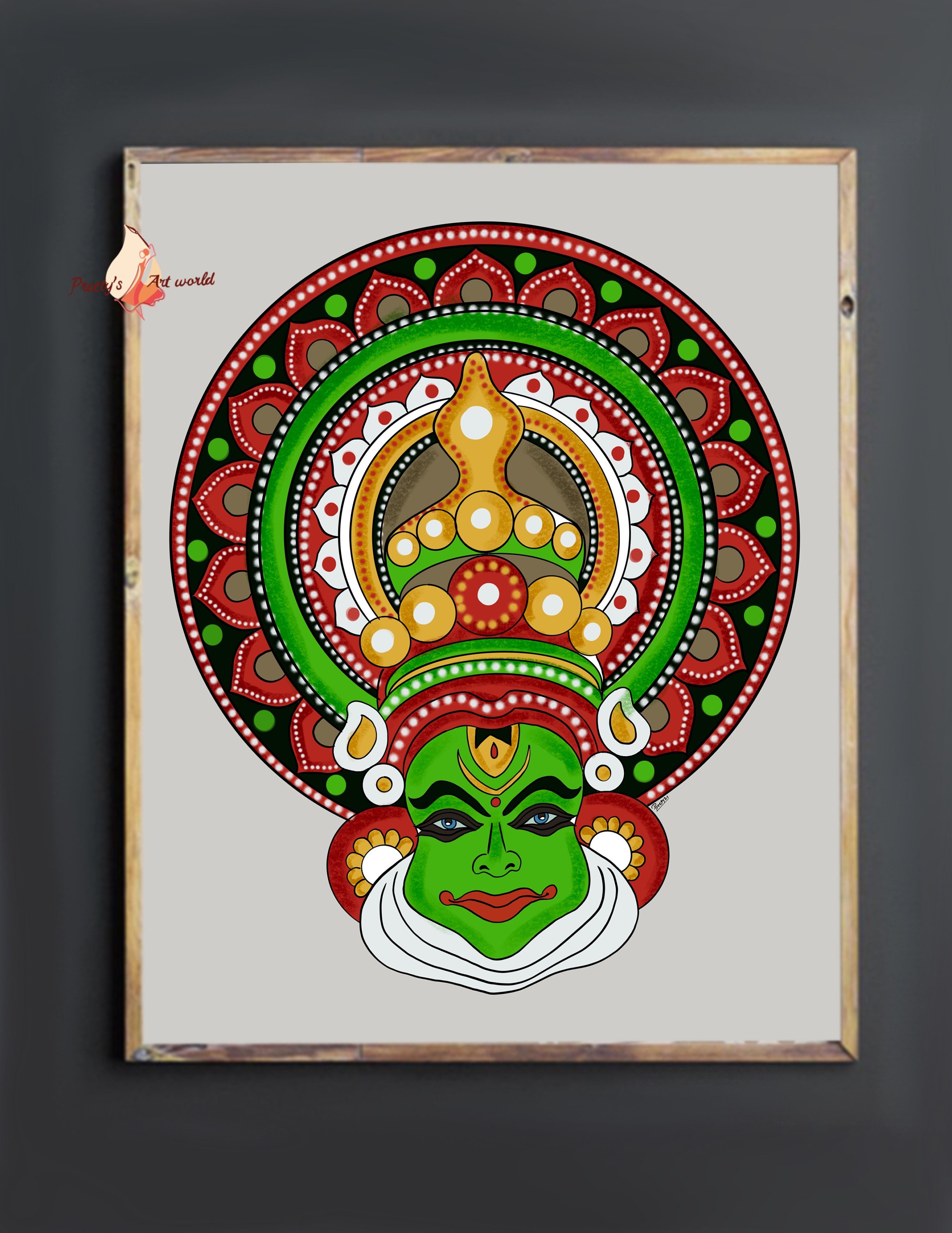 Kathakali print kurti top