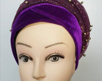 PEARL TURBAN WRAP
