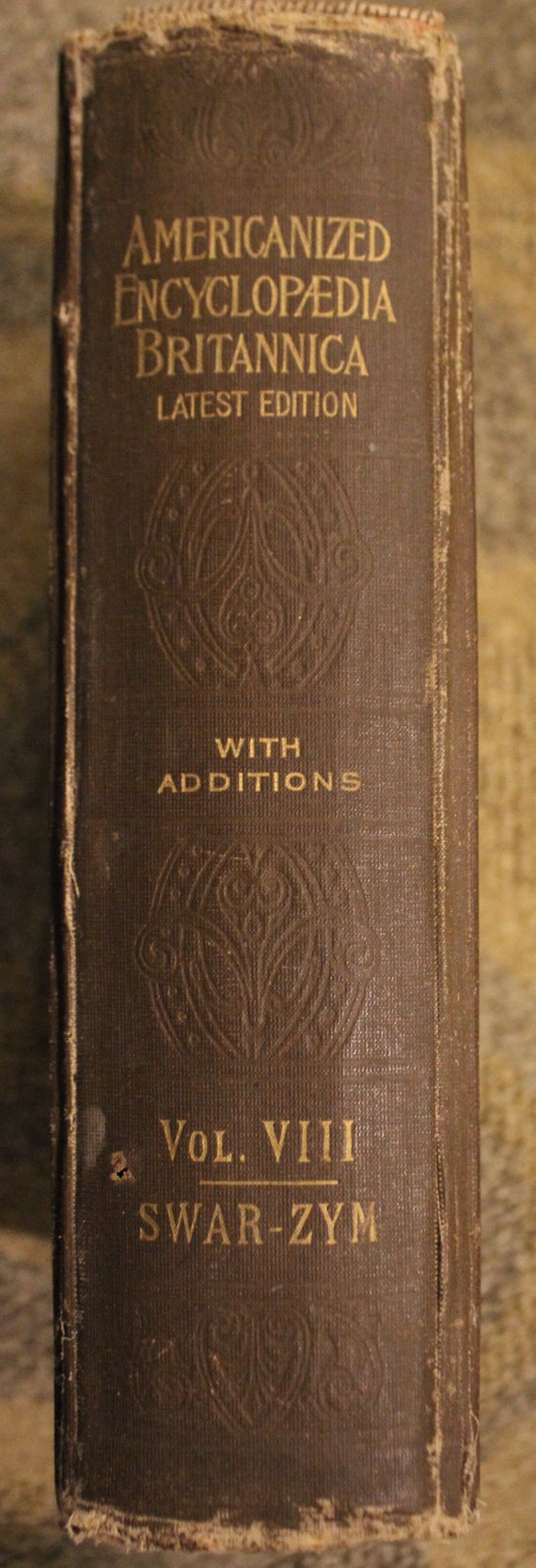 Encyclopædia Britannica Vol. VIII: SWARTZ—ZYMOTIC (twentieth