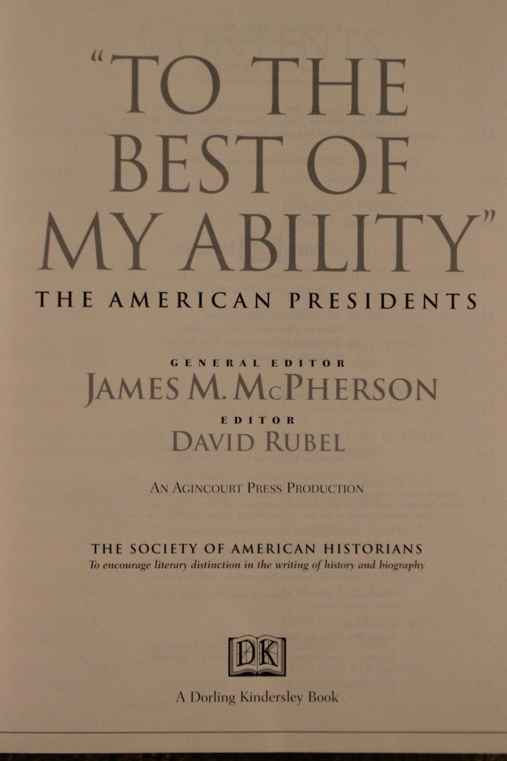 To The Best Of My Ability The American Presidents James M Etsy Ireland To The Best Of My Ability The American Presidents James M Etsy Ireland