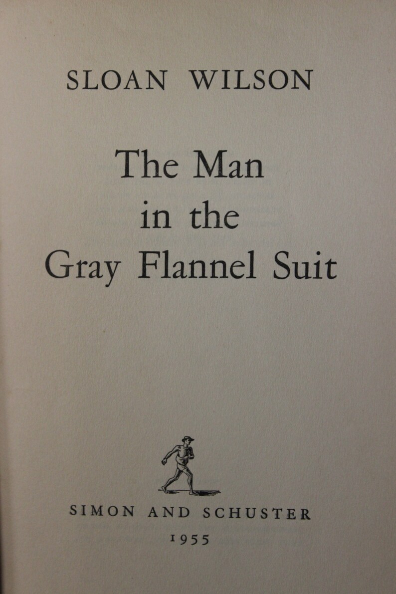 The Man In The Gray Flannel Suit Audiobook The Man in the Gray Flannel Suit Sloan Wilson 1955 Simon - Etsy