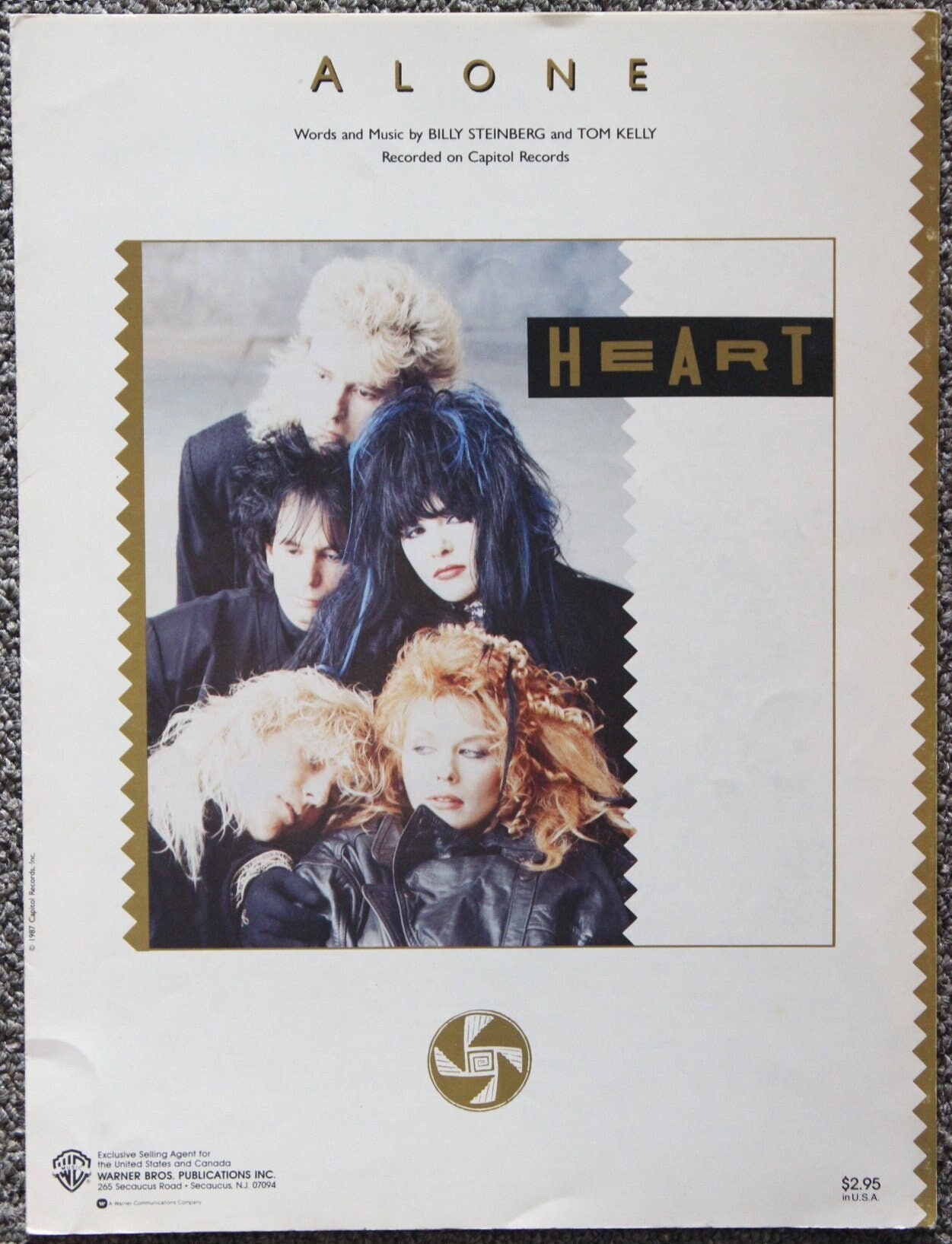 Alone heart Billy Steinberg Tom Kelly 1987 Warner Bros. - Finland