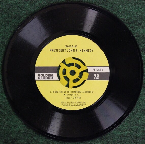 John F. Kennedy - Nomination & Inaugural Speech 45 RPM (1961) - Etsy