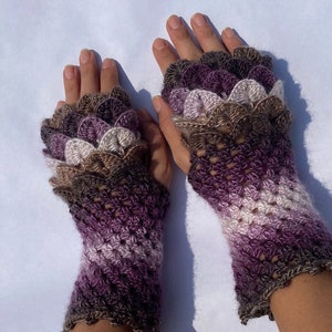 Gants en écailles de dragon / Mitaines / Manchettes / Mitaines / Gants sirène / Mitaines pour adultes / Gants pour enfants
