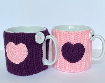 Mug Warmer, Valentine's day gift, Coffee cozy,  cup cozy, mug cozy, mug sleeve, cup sleeve /WORLDACCESSORY