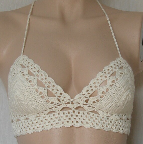 bikini top, bustier women, women's crochet bikini swimwear, 2021 bikini trends / WORLDACCESSORY