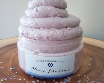 Crema da barba fatta in casa, confetto e fico 8 once. -Sweet Incarnazioni, glassa da barba