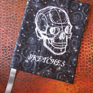 Skull Sketches Sketchbook thread Journal, Diary, Notebook Cover - BOOK INCLUDED