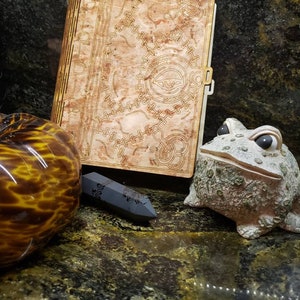Wooden Spell Book Box