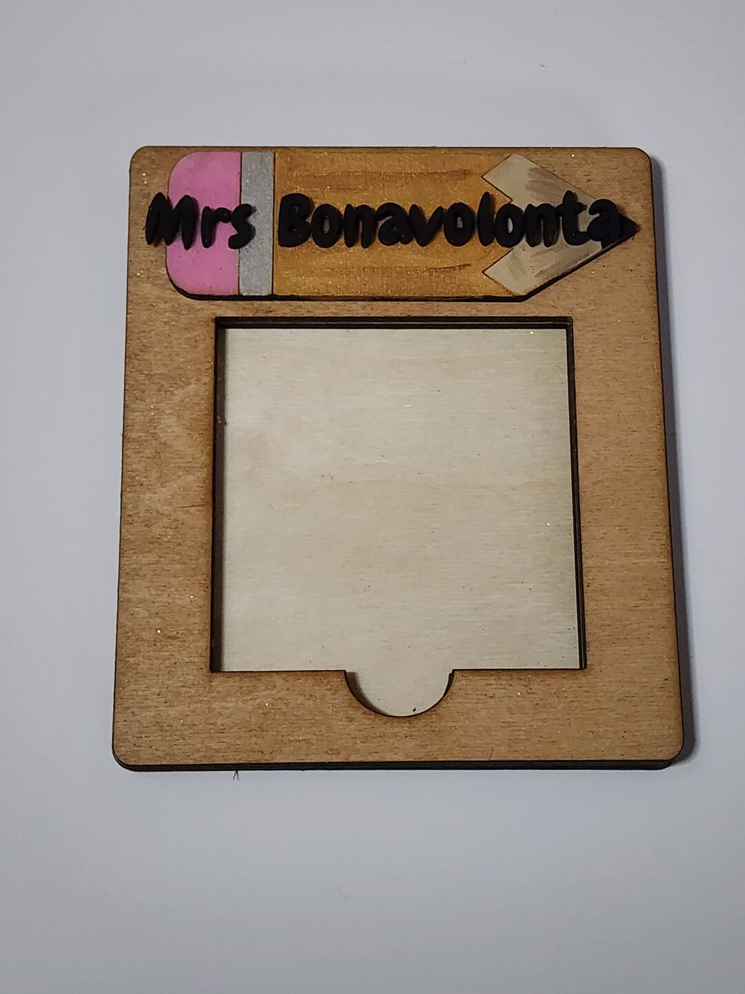 Personalized Post It Note Pad Holder Teacher Etsy