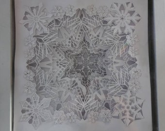 Delicate Snowflake Layered Art