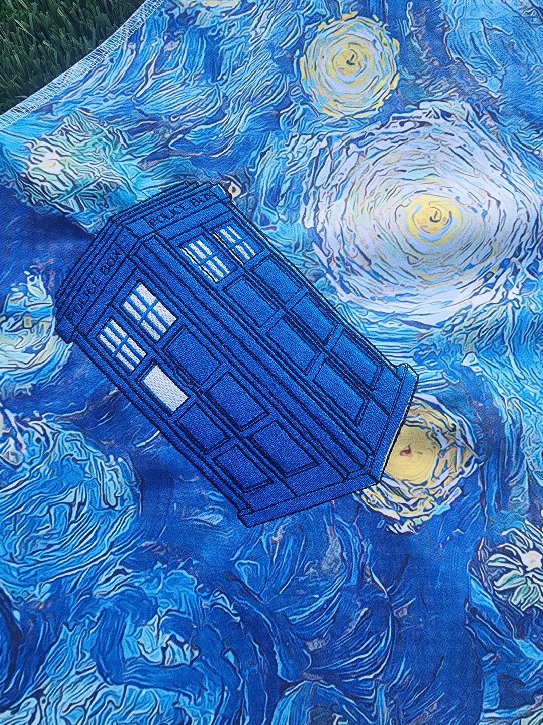 Doctor Who Vincent Van Gogh Inspired Tardis Mat/ Towel With Anti Slip ...