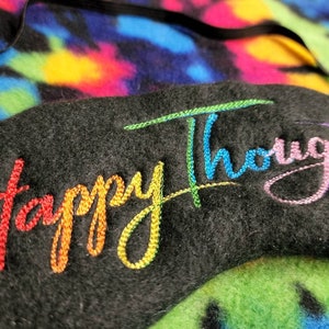 Happy Thoughts Fleece Sleep or Relaxation Mask