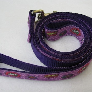 Comic Book Words Dog Leash