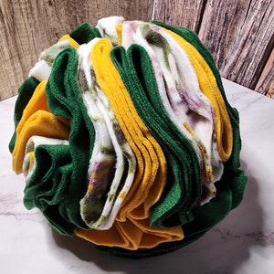 Floral Pink, Gold and Green Snuffle Ball