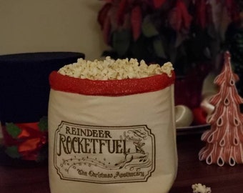 Reindeer Fuel Fabric Bowl For Photo Opps with your pup