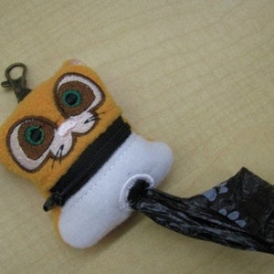 Kitty Cat Poop Bag Holder