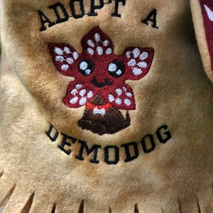 Demodog Demogorgon Stranger Things Inspired Embroidered Dog Costume Scarf or Snood image 3