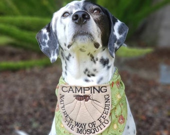 Camping Mosquito Dog Bandana