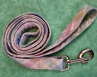 Easter Pastel Plaid Sturdy Dog Leash