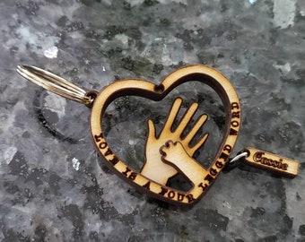 Love is a Four Legged Word Customized Keychain