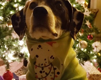 Navidad perro dálmata Navidad bordado perro bufanda o redecilla